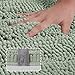 Turquoize Chenille Bath Rug - Non Slip, Shaggy, Extra Soft & Absorbent, 24