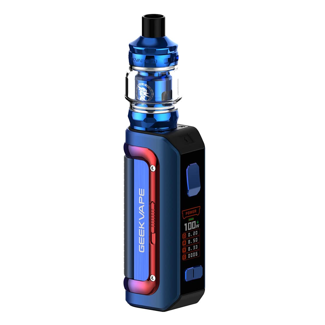 GeekVape M100 Aegis Mini 2 Kit 2500mAh Battery 100W Box Mod & Z Nano 2 Tank  Fit B Coil E-Cigarette Vaporizer (Blue Red) : Amazon.fr: High-Tech