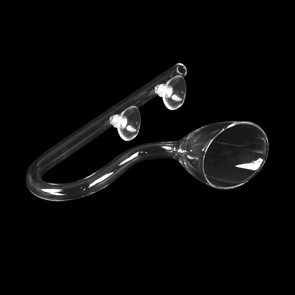 FZONE Juego de Tubos de Lirio de Cristal acuático con Flujo de Lirio y Salida de Lirio para Filtro de Acuario de 16/22 mm