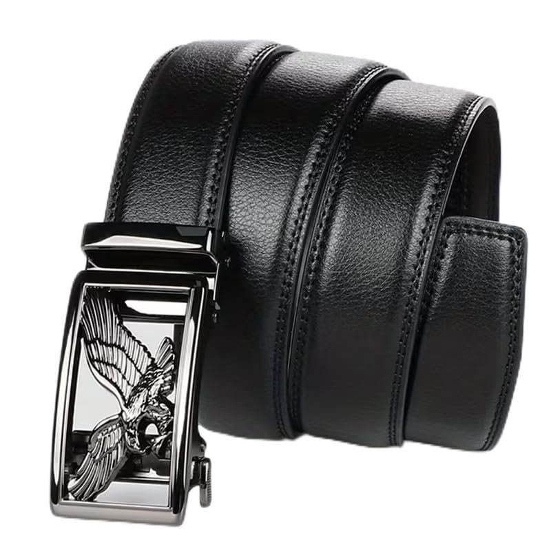 Image of WildHorn Men's Genuine Leather Belt for Men| Premium Auto-Lock Buckle | Adjustable up to 48 inch | Formal & Casual Wear | Micro-Adjust Fit | Stylish Gift Box Included