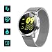 Produktbild Fitness Armband mit Pulsuhr,Wasserdicht Fitness Uhr Smartwatch Farbbildschirm Fitness Tracker Pulsmesser Schrittzähler Sportuhr für Damen Herren Anruf SMS Beachten für iOS Android Handy,Grey