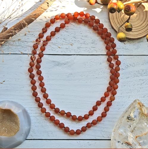 MGR MY GEMS ROCK! 36 Inch 7-8MM Long Polished-Finish Genuine Semi-Precious Stone Endless Infinity Long Beaded Strand Necklace.3