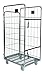 Vestil ROL-80 Steel Wire Cage Cart, 1 Shelf, 660 lbs Load Capacity, 69" Height, 43-1/2" Length X 30" Width