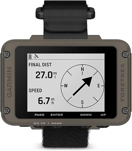 Miniatura 2 de Garmin Foretrex 901, edición balística, navegadores GPS montados en la muñeca, GNSS multibanda mejorado, mayor duración de la batería