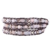 Armbandlänge: 22-24 Zoll, Perle: 4 Mm.