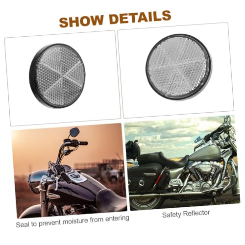 Reflectores para motocicleta 20 piezas diseño de rejilla plástica miniatura 3