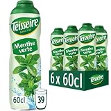 6 Sirup grüne Minze Teisseire - 6 x 0,60L