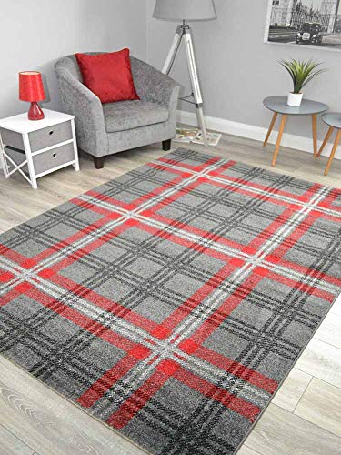 Tappeto con tartan scozzese, moderno e morbido