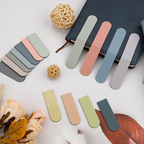 Magnetic Bookmarks, 15Pcs Bookmark, Cute Bookmarks, Magnet Bookmark Clips, Bookmarks For Women Men Kids, Bookmarks Bulk, Teacher Bookmark, Solid Colorful Bookmarks(Light Color) #TOP3