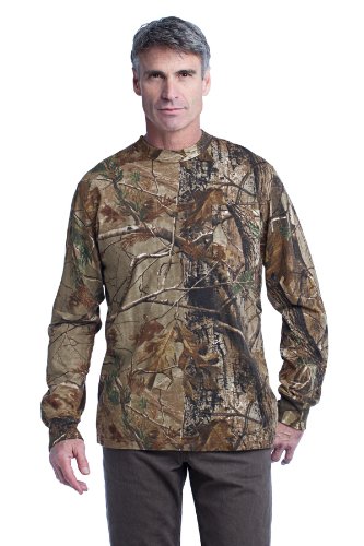 Russell Outdoors Men's Long Sleeve Explorer T-Shirt with Pocket, 2XL, Realtree
