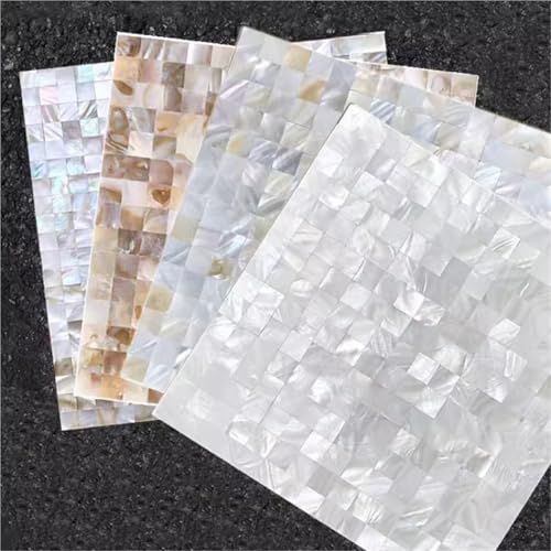 Mosaico concha para pelar y pegar con acabado impermeable multicolor 3