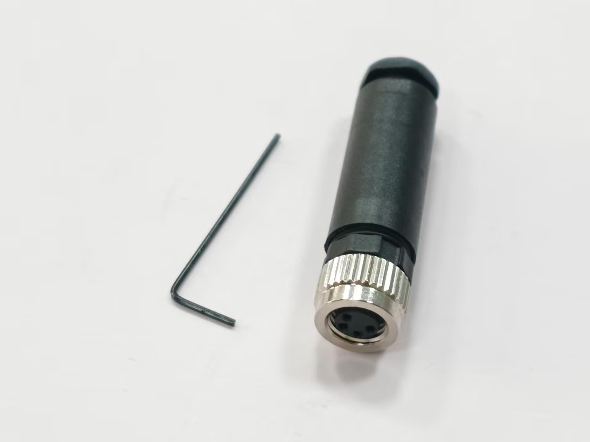 Field Wireable M8 B Coding 5Pin Female Plug Waterproof IP67 Assemble Aviation Straight Connector