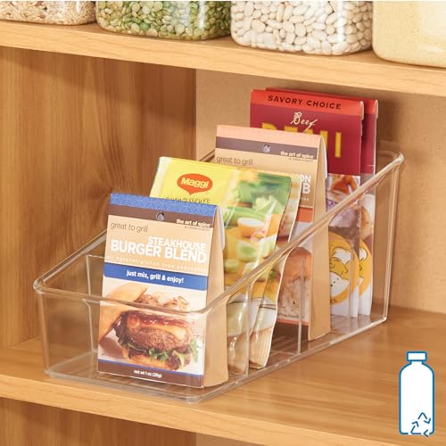 iDesign Linus Organizer do Lodówki, Przezroczysty, 26,7 x 14,6 x 12,7 cm