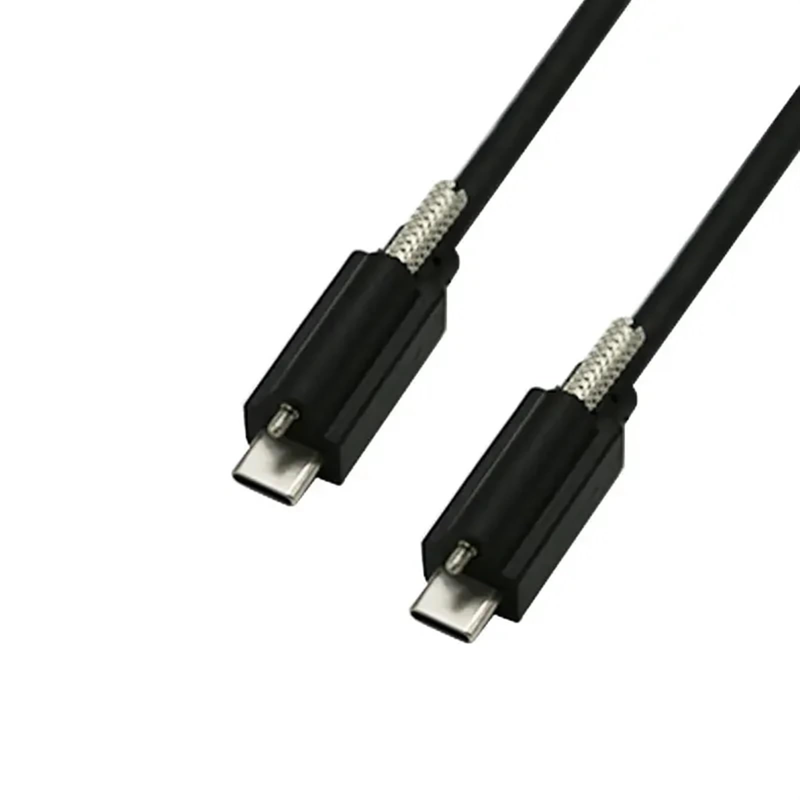 Cable extendido tipo C macho a macho USB3.1 tipo C5A con bloqueo de tornillo Cable de datos de carga de cámara industrial