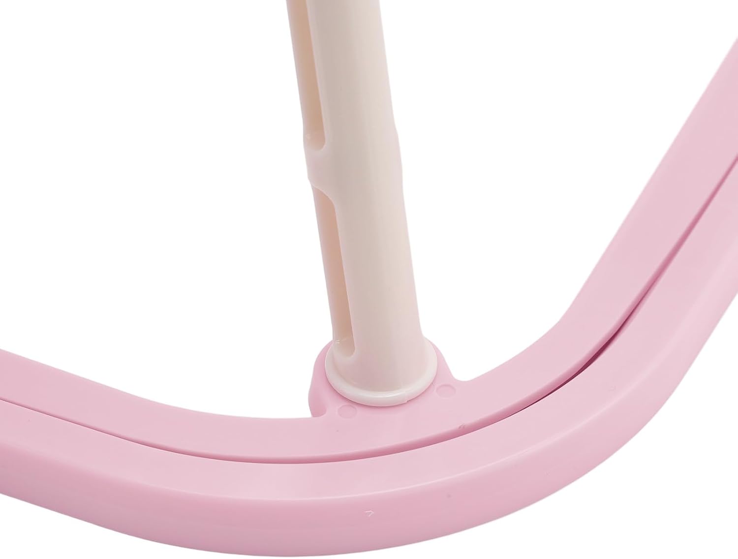Double Layer Embroidery Frame, Adjustable Tight Stitch Hoop Stand Flexible Portable Effective Integrated for Desktop (Light Purple)