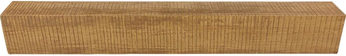 Ekena Millwork 3 1/2"W x 3 1/2"H x 96"L 3-Sided (U-Beam) Resawn Rip HeritageTimber Faux Wood Ceiling Beam, Warm Caramel