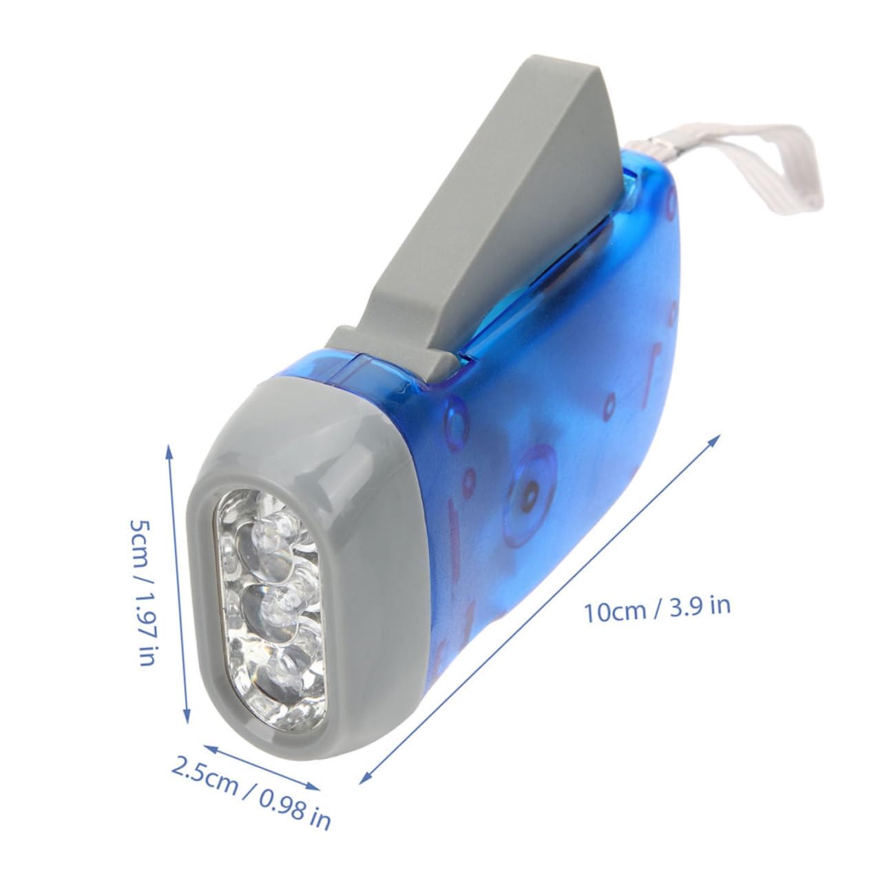 TOYANDONA Torcia a Manovella 5 Pezzi, Luce di Emergenza Portatile | Design Ergonomico e Leggero, Ricarica Manuale, Uso Outdoor e Quotidiano Stile Casuale