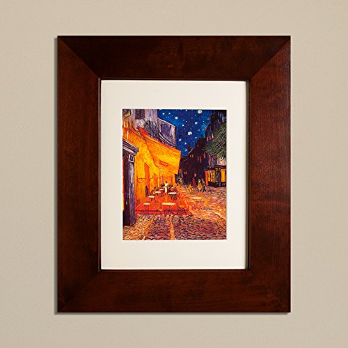 Image of 14x18 Concealed Picture Frame Medicine Cabinet Without Mirror for Bathroom, Recessed in The Wall, Made in North America, Real Wood, NO MDF, Adjustable Shelves, Hidden, Espresso
