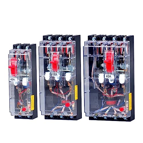 Interrupteur de fuite transparent triphasé disjoncteur 4P DZ15LE 40A 63A 100A - 2
