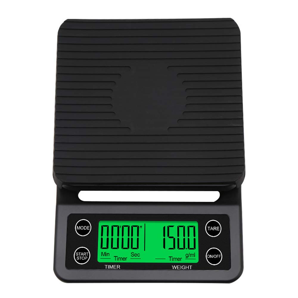 Leeofty Accurate Electric Kitchen Scale,Coffee Scale with Timer High-Precision Kitchen Scale Mini Electronic Platform Scale Food Weighing Scale