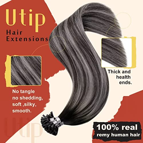 Weihai Letu Huwai Yongpin Youxian Gongsi Hetto U Tip Hair Extensions Real Human Hair Balayage Black Ombre… - Image 2