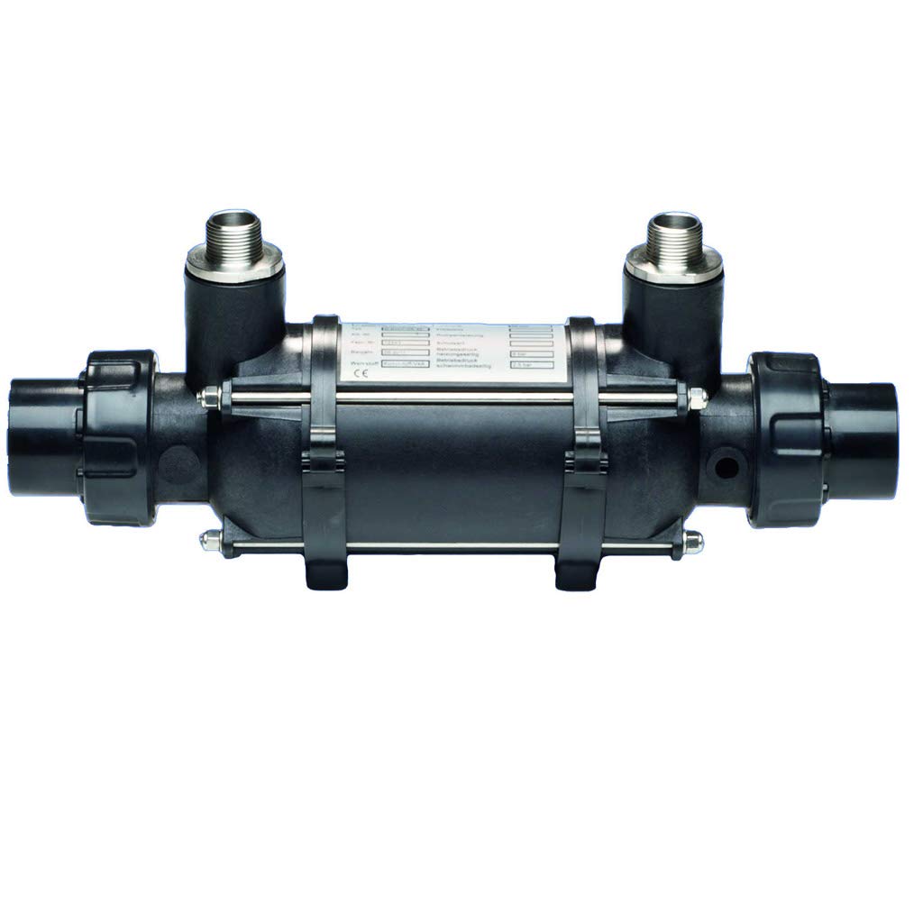 well2wellness® Dapra Plastic Line Réchauffeur de Piscine/Échangeur de Chaleur avec Tube ondulé en Titane 46kW