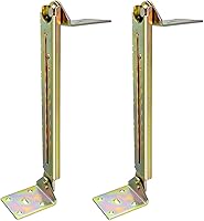 Vista 7 de Enenes Bisagras de ángulo ajustables de 10 engranajes, 2 varillas de elevación en ángulo, accesorios de elevación de mesa para escritorios, camas