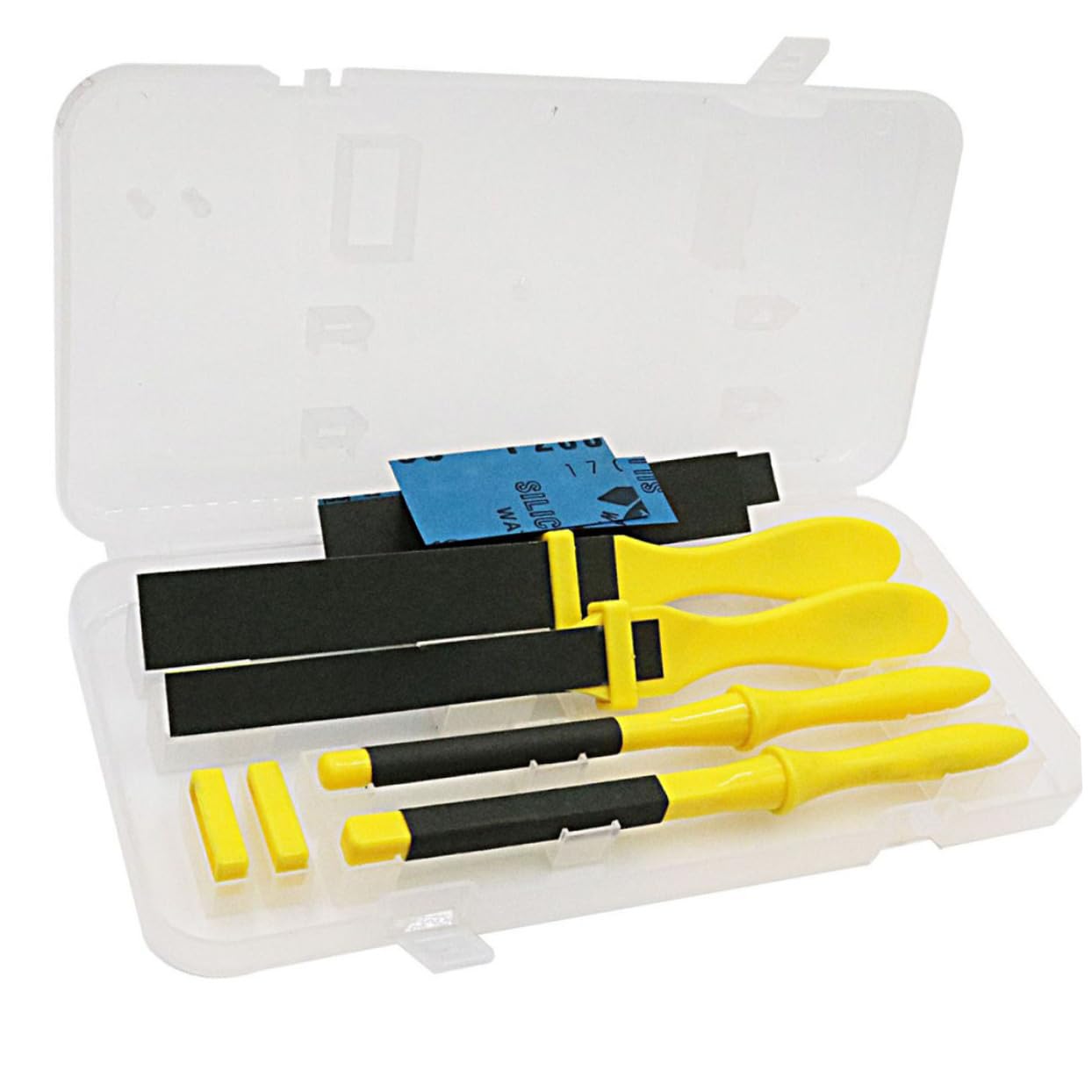 HOLIDYOYO Metal Grinding Tool for Jewelry Making Includes Polishing Kit Sandpaper and Ruler Rod Bar Strong and Easy to Use Abrasive Tools for Crafts