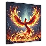 Rise Again-Phoenix-Poster, Leinwand-Poster, Schlafzimmer, 