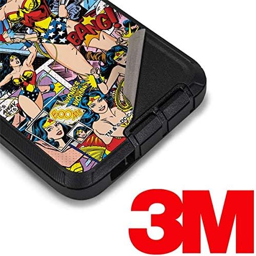 Skinit Decal Skin Compatible with OtterBox Defender Galaxy S10 - Officially Licensed Warner Bros Wonder Woman Comic Blast Design