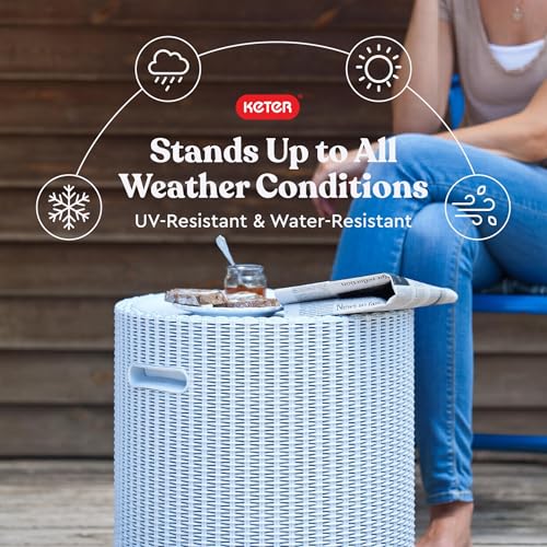 Bar portable extérieur et table d'appoint 3 en 1 Keter pour optimiser votre terrasse