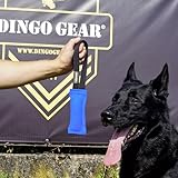 Dingo Gear Baumwolle-Nylon Beißwurst für Hundetraining IGP IPO Obiedence Schutzhund Hundesport, 15 x 5 cm, 1 Griff Blau S00060