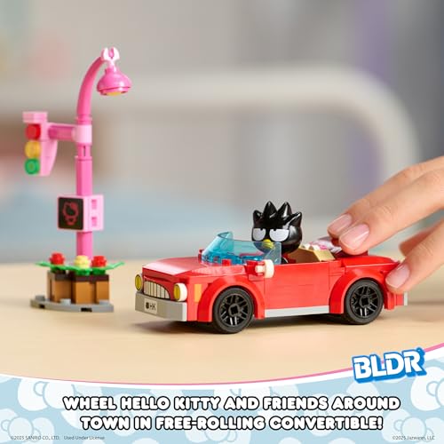 bldr hello kitty and friends badtz-marus convertible building set 0111 with badtz-maru and pompompurin minifigures - for kids and sanrio fans ages 8