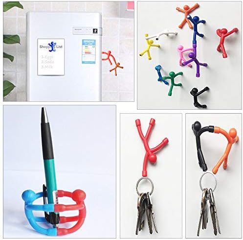 10PCS Novelty Mini Man Fridge Magnets, Toosunny Cute Rubber Magnet Men Refrigerator Magnets Magnetic Toy For Kids And Adults Office Fun Decorative Decoration