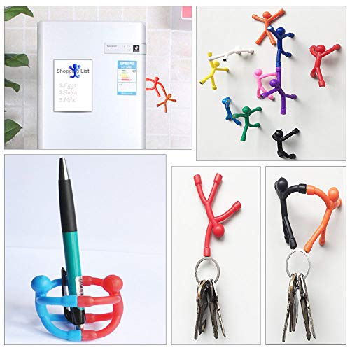 10Pcs Novelty Mini Man Fridge Magnets, Toosunny Cute Rubber Magnet Men Refrigerator Magnets Magnetic Toy For Adults Office Fun Decorative Decoration #TOP4