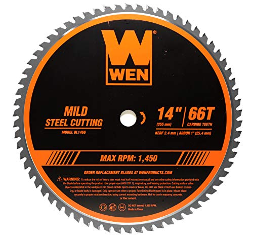 Wen BL1466 14-Inch 66-Tooth Carbide-Tipped Professional Metal Saw Blade for Mild Steel Cutting by WEN - Used condition - CA$29.35