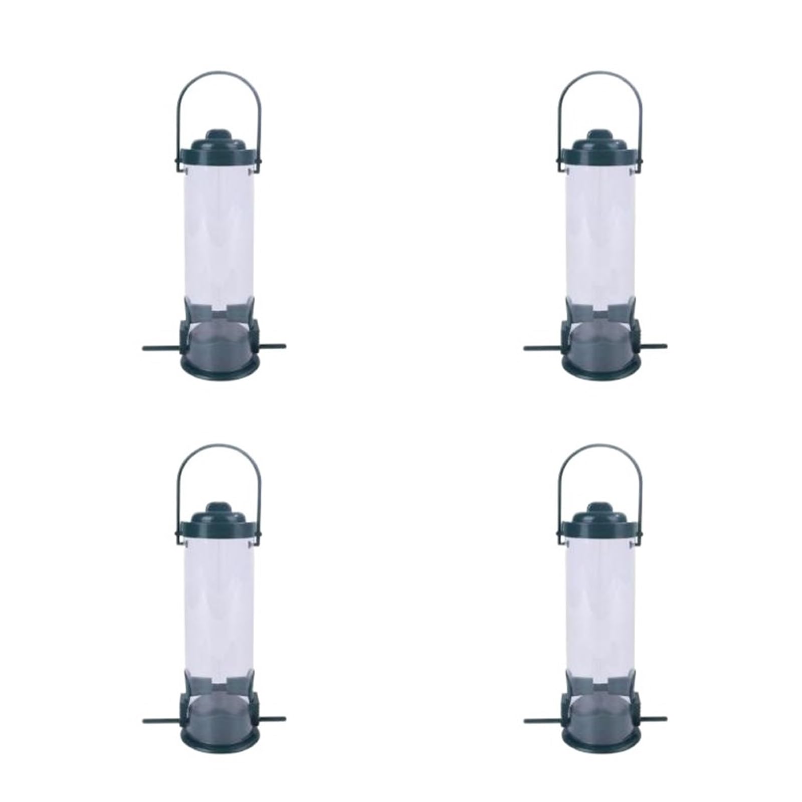 1~5PCS Vogel Feeder Outdoor Balkon Im Freien Hängenden Blei Hummingbird Pet Liefert Papagei Zubehör Vögel Trinker Vielseitige Vogelfutterstelle(Style A 4pcs)