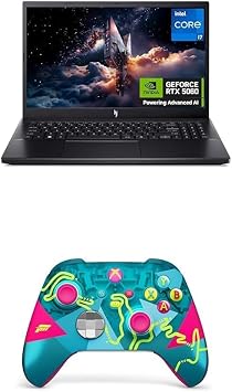 Acer Nitro V15 ANV15-52 Gaming Laptop [Intel Core i7-13620H 16GB RAM 512GB SSD NVIDIA GeForce RTX 5050 15.6" Full HD 165Hz Windows 11 Black] + Xbox Wireless Controller Forza Horizon 6 Limited Edition