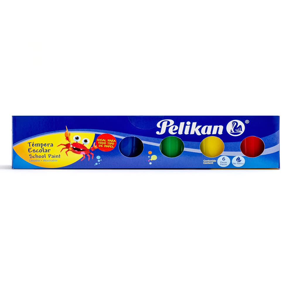 Pelikan Témpera Escolar Extra Fina – 108 Tubos De 21 Ml En 12 Colores (9 Por Color), Mezclables Y Lavables, Ideales Para Escuela, Arte Y Manualidades