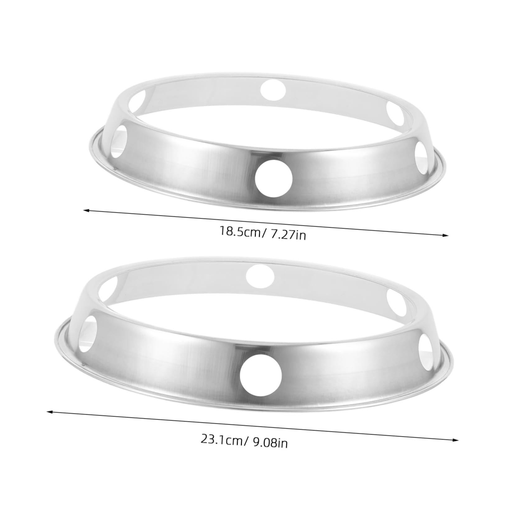 FUNOMOCYA 2pcs Wok Holder Countertop Pan Rack for Outdoor Camping Kitchen Use Reliable Support for Frying Pans