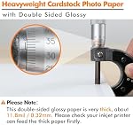 Koala Thick Photo Paper 8.5x11 Inches Heavyweight Double Sided High Glossy 100 Sheets 260gsm only Compatible with Inkjet Printer