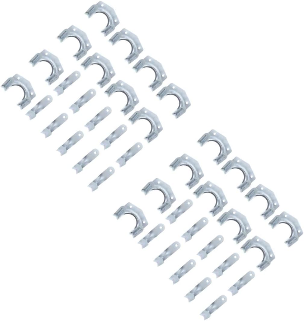 Cabilock 40pcs Iron Hook Storage for Garden and Garage Wall Hanging Utility Hooks for Hose Tools and More Easy Installation Space-Saving Design