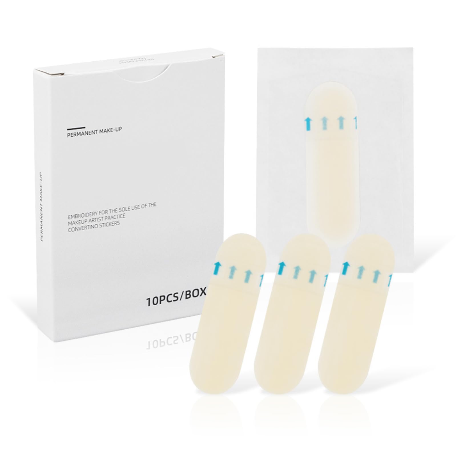 Transfer Eyebrow Skin Sticker, 20 Pieces Practice Bandage for Beginners Silicone Waterproof Tape, 2 Boxes