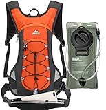 Hydration Backpack with 2L Leak-Proof Water Bladder, Water Backpack for Short Day Hikes, Day Trips...