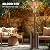 OOTDAY 48,000 BTU Propane Heater Outdoor Patio Heaters, Stainless Steel Burner with Wheels, Outdoor Heaters for Patio, Garden, Commercial and Residentia (Brown)
