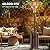 OOTDAY 48,000 BTU Propane Heater Outdoor Patio Heaters, Stainless Steel Burner with Wheels, Outdoor Heaters for Patio, Garden, Commercial and Residentia (Brown)
