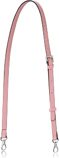 Allzedream Leather Purse Strap Replacement Crossbody Handbag Long Adjustable (Pink, Silver Hardware)