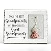 Fondcanyon only the best grandparents get promoted to great grandparents picture photo framegreat grandparents baby announcement pregnancy picture framesgreat grandma grandpa gifts 4×6 inch photo  urban country home decor