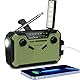 PRUNUS J-369 Kurbelradio FM/AM Radio Batteriebetrieben, Solar Radio Kurbel Notfall mit 3000mAh Power Bank, Notfallradio mit SOS Alarm/Taschenlampe&Leselampe für Camping, Ourdoor, Notfall[Grün]