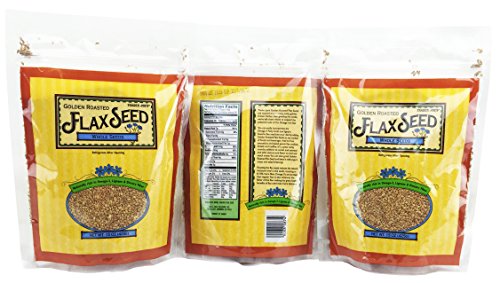 3 Pack Trader Joe's Golden Roasted Flax Seeds Whole Seeds